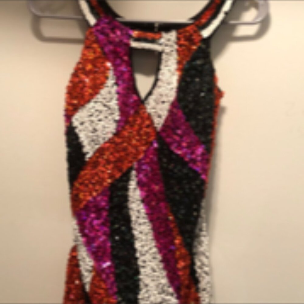 Multi Color sequin dress - Picture 2 of 7